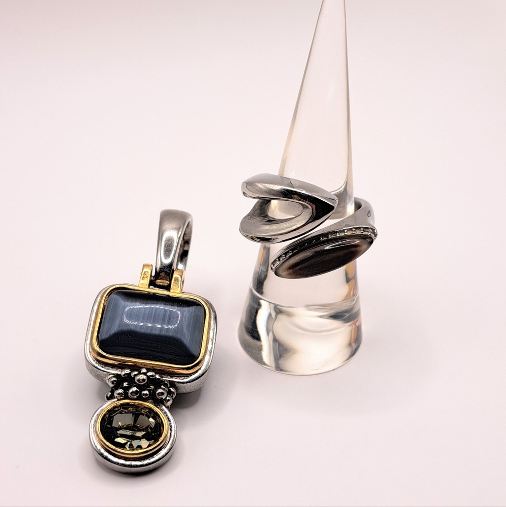 Moonstone Ring and Pendant Pair